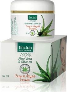 FinClub Krem na dzień i na noc: Aloe Vera olej z oliwek - Odświeża i nawilża 1