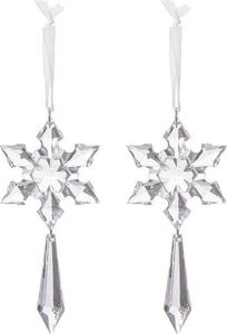 Springos Zawieszki choinkowe kryształki sopelki na choinkę 12,5 cm 2 szt. UNIWERSALNY 3