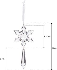 Springos Zawieszki choinkowe kryształki sopelki na choinkę 12,5 cm 2 szt. UNIWERSALNY 5