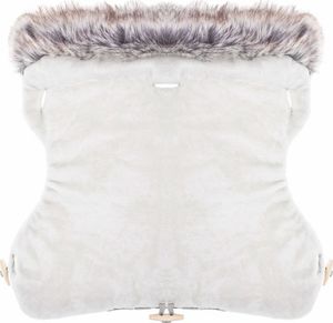 Springos Śpiworek do wózka 4w1, mufka, śpiwór do sanek, gondoli z torbą 90 cm szaro-beżowy UNIWERSALNY 12