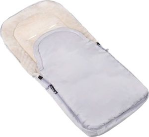 Springos Śpiworek do wózka 4w1, mufka, śpiwór do sanek, gondoli z torbą 90 cm szaro-beżowy UNIWERSALNY 7