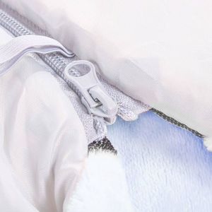 Springos Śpiworek do wózka 4w1, mufka, śpiwór do sanek, gondoli z torbą 90 cm szaro-niebieski UNIWERSALNY 3