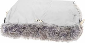 Springos Śpiworek do wózka 4w1, mufka, śpiwór do sanek, gondoli z torbą 90 cm szaro-niebieski UNIWERSALNY 10