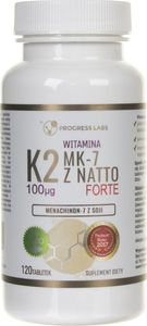 Progress Labs Progress Labs Witamina K2 MK-7 z Natto 100 mcg - 120 tabletek 1