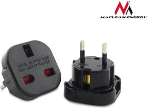 Maclean Adapter podrózny EU na UK czarny (MCE72) 1