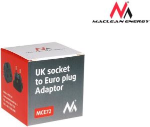 Maclean Adapter podrózny EU na UK czarny (MCE72) 3