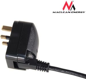Maclean Adapter zasilania UK na Euro kątowy czarny (MCE70) 8
