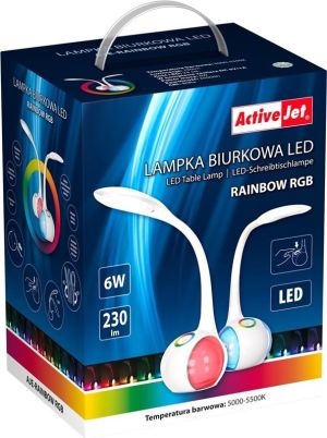 Lampka biurkowa Activejet Rainbow biała  (AJE-RAINBOW) 3