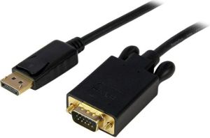 Kabel StarTech DisplayPort - D-Sub (VGA) 1.8m czarny (DP2VGAMM6B) 1