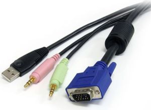 StarTech Kable KVM, 1.8m, Czarny (USBVGA4N1A6) 3