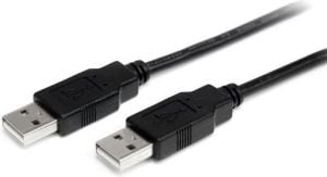 Kabel USB StarTech USB-A - USB-A 1 m Czarny (USB2AA1M) 1