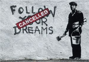 DecoNest Fototapeta - Dreams Cancelled (Banksy) - 200X140 1