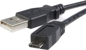 Kabel USB StarTech USB-A - microUSB 0.5 m Czarny (UUSBHAUB50CM) 1