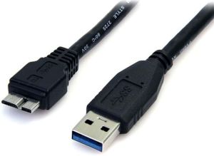 Kabel USB StarTech USB-A - micro-B 0.5 m Czarny (USB3AUB50CMB) 1