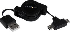 Adapter USB StarTech USB 2.0 Micro USB-Mini USB Czarny (USBRETAUBMB) 1