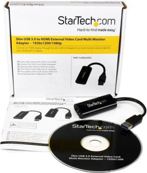 Adapter USB StarTech USB - HDMI Czarny  (USB32HDES) 2