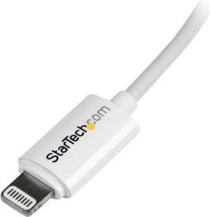 Kabel USB StarTech USB-A - Lightning 3 m Biały (USBLT3MW) 3