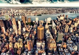 DecoNest Fototapeta - Nowy Jork z lotu ptaka - 350X245 1