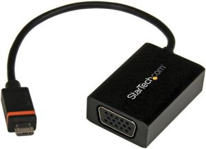 Adapter USB StarTech USB Micro D-Sub (VGA), Czarny (SLMPT2VGA) 1