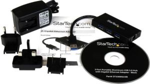 HUB USB StarTech 1x RJ-45  + 3x USB-A 3.0 (ST3300GU3B) 3