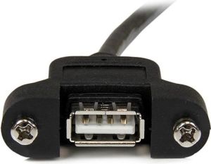 Kabel USB StarTech USB-A - USB-A 0.6 m Czarny (USBPNLAFAM2) 3