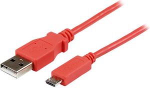 Kabel USB StarTech USB-A - microUSB 1 m Czerwony (USBAUB1MPK) 1