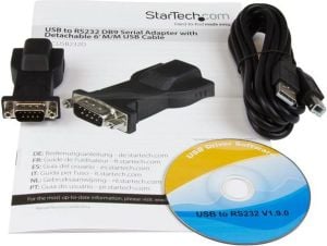 Kabel USB StarTech USB-A - DB-9 0.6 m Czarny (ICUSB232D) 1