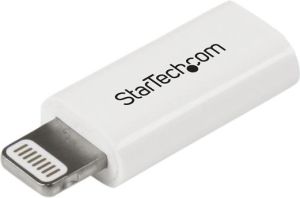 Adapter USB StarTech Lightning - microUSB Biały (USBUBLTADPW) 1