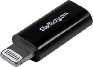 Adapter USB StarTech Lightning - microUSB Czarny  (USBUBLTADPB) 1