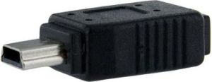 Adapter USB StarTech microUSB - miniUSB Czarny  (UUSBMUSBFM) 1