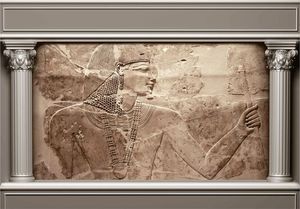 DecoNest Fototapeta - Ściana faraonów - 100X70 1