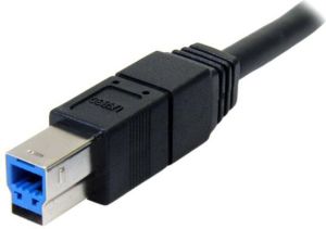 Kabel USB StarTech USB-A - USB-B 3 m Niebieski (USB3SAB3MBK) 2