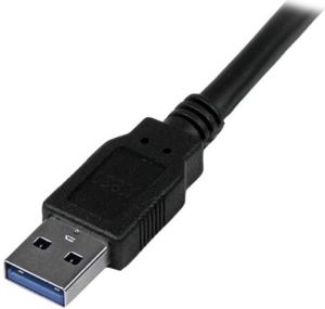 Kabel USB StarTech USB-A - USB-B 3 m Niebieski (USB3SAB3MBK) 3