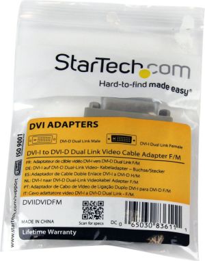 Adapter AV StarTech DVI-D - DVI-I beżowy (DVIIDVIDFM) 4