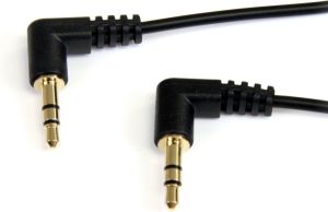 Kabel StarTech Jack 3.5mm - Jack 3.5mm 0.3m czarny (MU1MMS2RA) 1