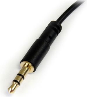 Kabel StarTech Jack 3.5mm - Jack 3.5mm 0.3m czarny (MU1MMSRA) 3