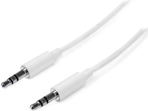 Kabel StarTech Jack 3.5mm - Jack 3.5mm 2m biały (MU2MMMSWH) 1
