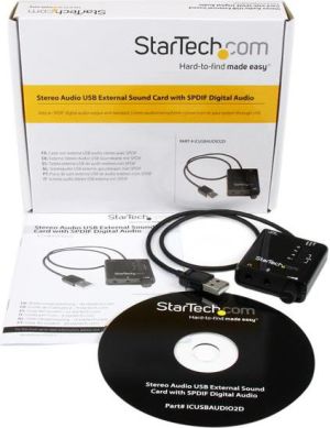 Karta dźwiękowa StarTech ICUSBAUDIO2D 3
