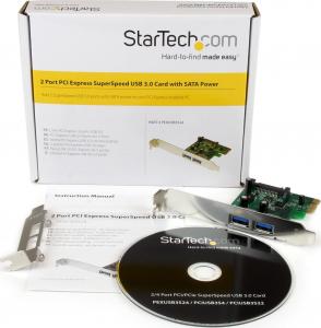 Kontroler StarTech PCIe x1 - 2x USB 3.0 (PEXUSB3S24) 5