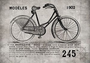 DecoNest Fototapeta - Rower (Vintage) - 150X105 1
