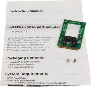 StarTech Adapter MSATA do SATA (MSAT2SAT3) 2
