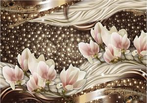 DecoNest Fototapeta - Perły i magnolie - 300X210 1
