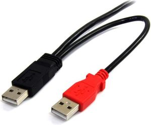 Kabel USB StarTech 2x USB-A - 1.8 m Czarny (USB2HABMY6) 2