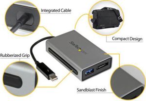 Adapter USB StarTech Thunderbolt - USB3.0 Thunderbolt - eSATA Srebrny (TB2USB3ES) 8