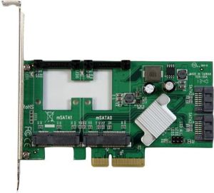 Kontroler StarTech PCIe 2.0 x4 - 2x mSATA (PEXMSATA3422) 1