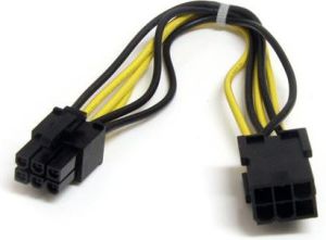 StarTech PCIe 6-pin - PCIe 6-pin, 0.2m, Żółty (PCIEPOWEXT) 1
