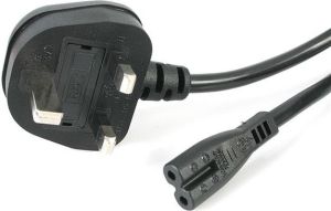 Kabel zasilający StarTech BS 1363 Power (UK) - C7 IEC 60320, 1m (PXTNB2SUK1M) 1