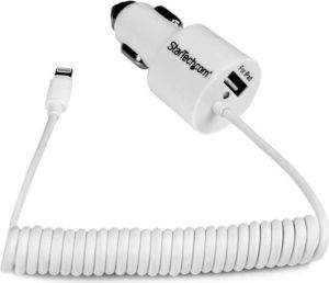 Ładowarka StarTech samochodowa USB, Lightning (USBLT2PCARW) 1