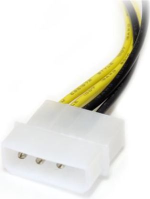 StarTech Molex x2 - PCIe 8-pin, 0.15m, Żółty (LP4PCIEX8ADP) 3