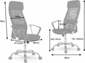 Krzesło biurowe Sofotel Rio Czerwone 8